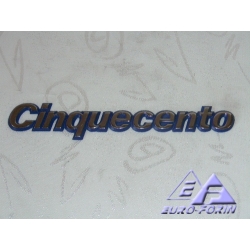 Znak modelu "Cinquecento" tył