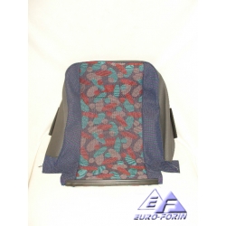 Pokrycie siedziska siedzenia przedniego Fiat Seicento (98-10) , wersje: Citimatic , SX , kolor czerwono - niebieski "COSMOS"